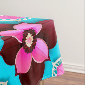 Nappe Bright Floral Pattern avec Fleurs roses (In Situ)