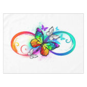 Nappe Bright infinity with rainbow butterfly (Devant (Horizontal))