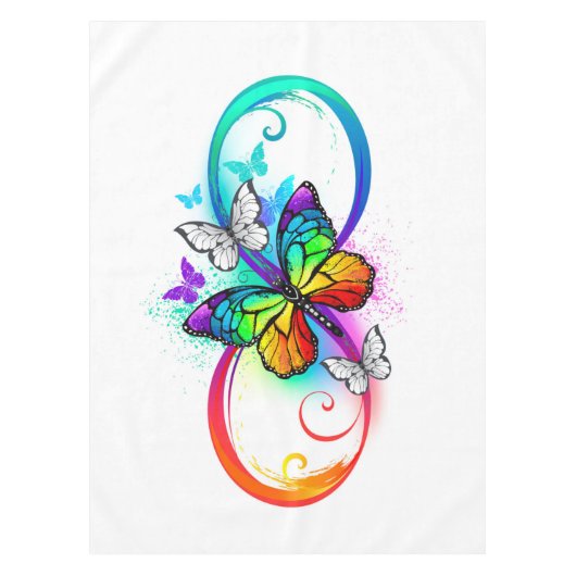 Nappe Bright infinity with rainbow butterfly (Devant)