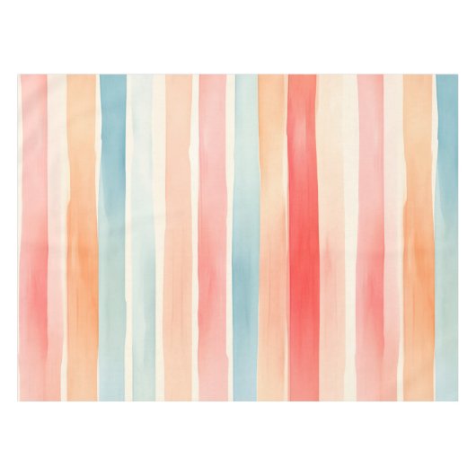 Nappe Bright Watercolor Colorful Stripe Pattern (Devant (Horizontal))