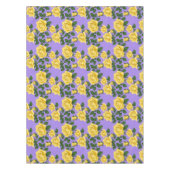 Nappe Bright Yellow Roses With Green Leaves  (Devant)