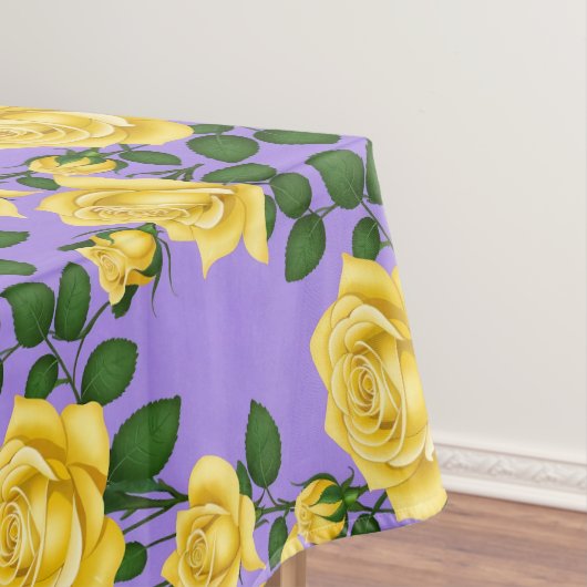 Nappe Bright Yellow Roses With Green Leaves  (In Situ)