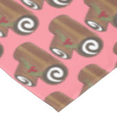 Nappe British Christmas Cake Yule Log Fête de Noël (Angle)