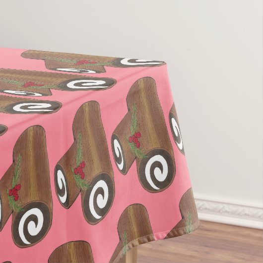 Nappe British Christmas Cake Yule Log Fête de Noël (In Situ)