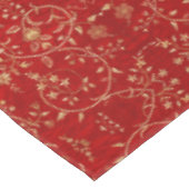 Nappe Broderie française d'or rouge de vacances florale (Angle)