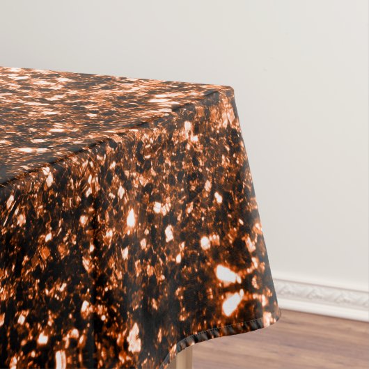 Nappe Bronze orange brun brun faux parties scintillant e (In Situ)