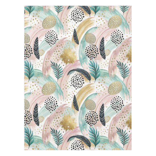 Nappe Brosse botanique et Abstraite or (Devant)