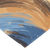 Nappe Brosses Abstraites en bleu et Brown (Angle)