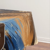 Nappe Brosses Abstraites en bleu et Brown (In Situ)