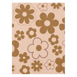 Nappe Brown Automne Retro Y2K Hippie Flower Motif