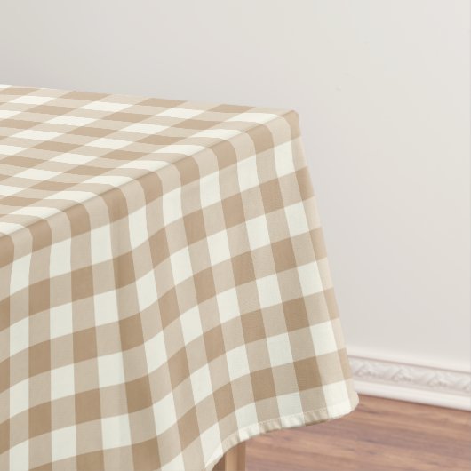 Nappe Brown de coton de guingan d'amande (In Situ)