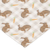 Nappe Brown Hare And Carrots Beige Pattern Cute Easter (Angle)