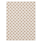 Nappe Brown Hare And Carrots Beige Pattern Cute Easter (Devant)