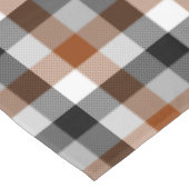 Nappe Brown noir blanc Twill En vichy design (Angle)