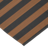 Nappe Brown noir rayures Motif sans couleur (Angle)