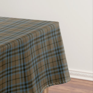 Nappe Brun de Keith de clan et tartan patiné gris