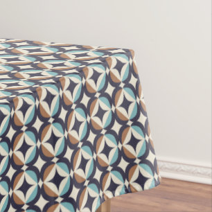 Nappe Brun moderne de la moitié du siècle et motif
