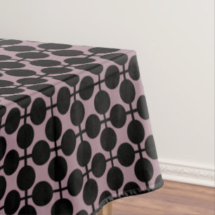 Nappe brun noir poka dot vérifier la mode motif