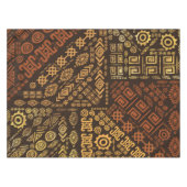 Nappe Bruns africains ethniques et or #10 de modèle (Devant (Horizontal))