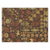 Nappe Bruns africains ethniques et or #12 de modèle (Devant (Horizontal))