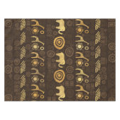 Nappe Bruns africains ethniques et or #1 de modèle (Devant (Horizontal))