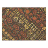 Nappe Bruns africains ethniques et or #5 de modèle (Devant (Horizontal))