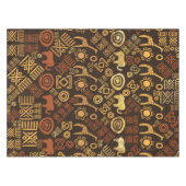 Nappe Bruns africains ethniques et or #7 de modèle (Devant (Horizontal))