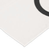 Nappe Brush Strokes De Ligne Minimale Moderne Noir Et Bl (Angle)