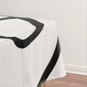 Nappe Brush Strokes De Ligne Minimale Moderne Noir Et Bl (In Situ)