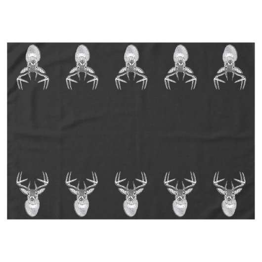 Nappe Buck on Black White Tail Deer (Devant (Horizontal))