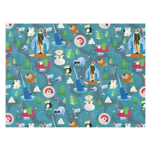 Nappe Buddy l'elfe et personnages Motif Turquoise (Devant (Horizontal))
