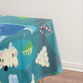 Nappe Buddy l'elfe et personnages Motif Turquoise (In Situ)