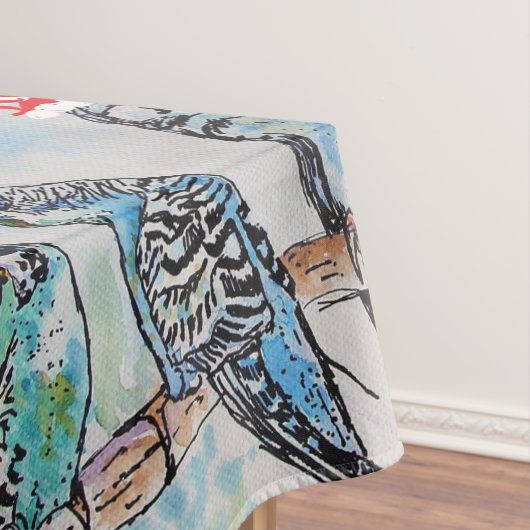 Nappe Budgie Budgies Merry Budgiemas Christmas dinner (In Situ)