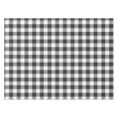 Nappe Buffalo Check blanc et noir Carrés plaid (Devant (Horizontal))