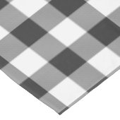 Nappe Buffalo Check blanc et noir Carrés plaid (Angle)