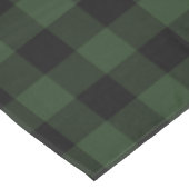 Nappe Buffalo Check Celtic Green and Black Carrés Plaid (Angle)