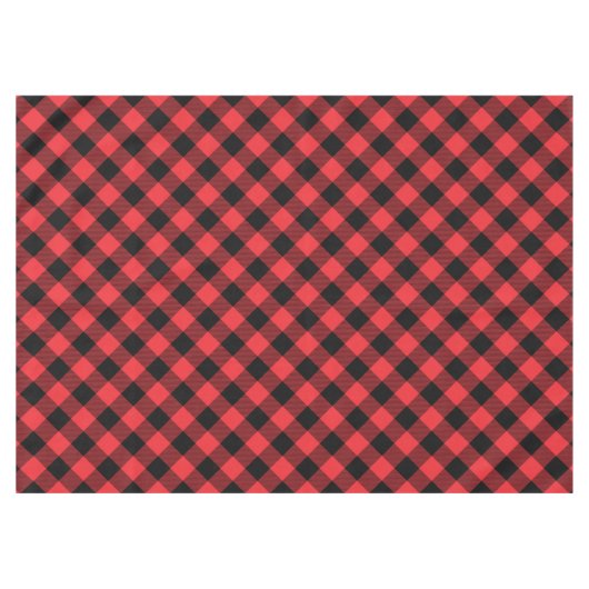 Nappe Buffalo Plaid Red Black Check (Devant (Horizontal))