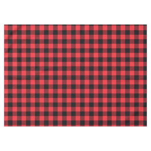 Nappe Buffalo Plaid Red Black Check (Devant (Horizontal))