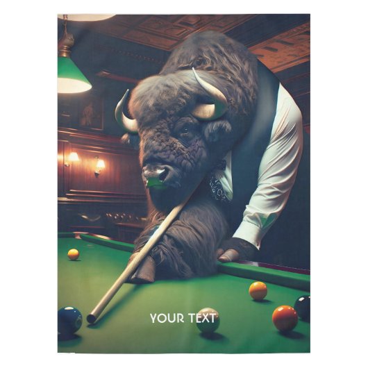 Nappe Buffle mignon Imaginaire Jouer Snooker (Devant)