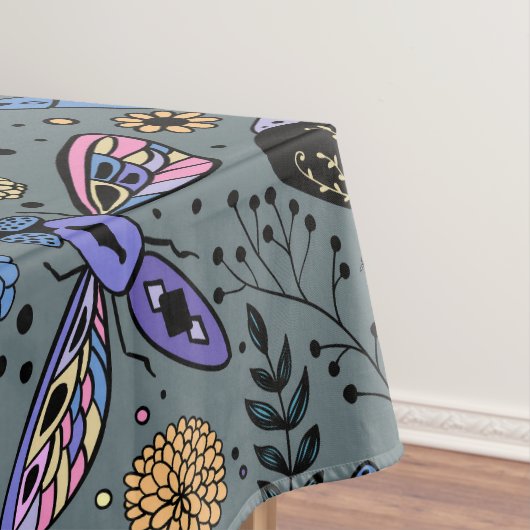 Nappe Bugs de Doodle sur le gris de latte (In Situ)