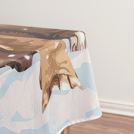 Nappe Bull Mastiff Chien hiver Merveilles pays Noël Joie (In Situ)