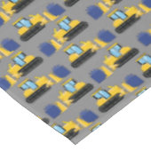 Nappe Bulldozer Cute 1er Anniversaire Fête Construction (Angle)