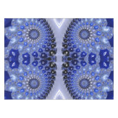 Nappe Bulles fractales Ombre Bleu Abstrait (Devant (Horizontal))