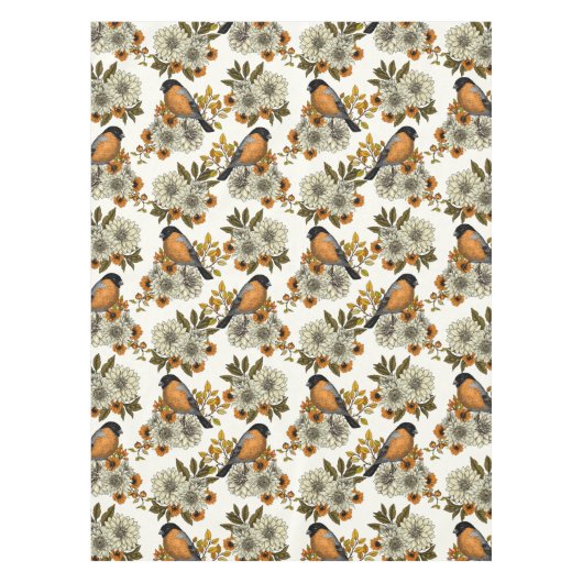 Nappe Bullfinch on autumn floral 2 (Devant)