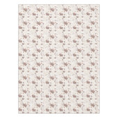 Nappe Bunnies Brown de Pâques sur tan et blanc rayé (Devant)