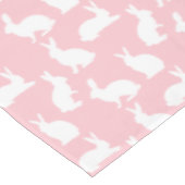 Nappe Bunny Silhouettes On Blush Pink Easter Pattern (Angle)