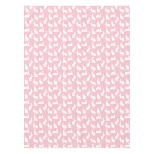 Nappe Bunny Silhouettes On Blush Pink Easter Pattern (Devant)