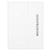 Nappe Bureau d'enregistrement blanc (Devant)