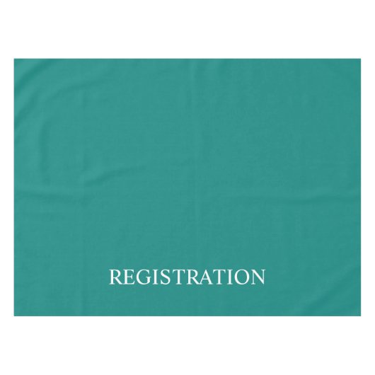 Nappe Bureau d'inscription Turquoise Turquoise (Devant (Horizontal))