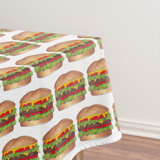 Nappe Burger Cheeseburger Reunion Pique-nique Cookout Pa (In Situ)